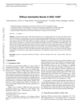 Diffuse Interstellar Bands in NGC 1448