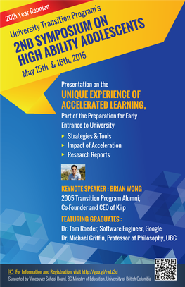 2Nd Symposium on High Ability Adolescents