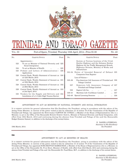 Gazette No. 43 of 2014.Pdf