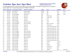 Yorkshire Tiger {Incl