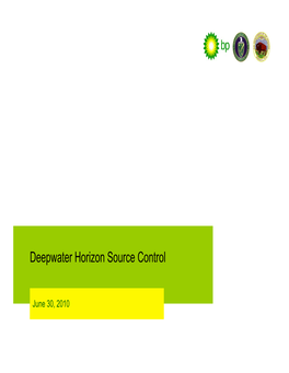 Deepwater Horizon Source Control