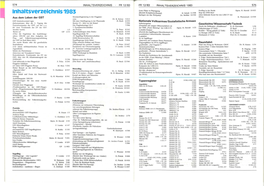 Inhaltsverzeichnis 1983 575