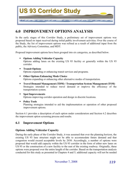 US 93 Corridor Study