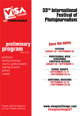 33Rd International Festival of Photojournalism