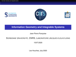 Information Geometry and Integrable Systems