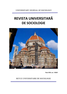 Universitary Journal of Sociology Revue Universitaire De Sociologie