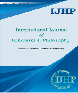 International Journal of Hinduism & Philosophy