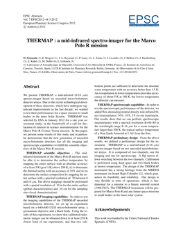 THERMAP : a Mid-Infrared Spectro-Imager for the Marco Polo R Mission