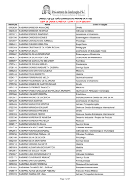 Lista Em Ordem Alfabética