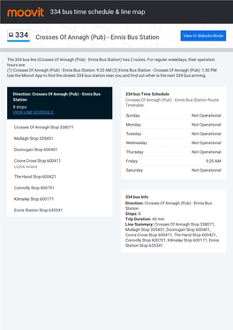 334 Bus Time Schedule & Line Route