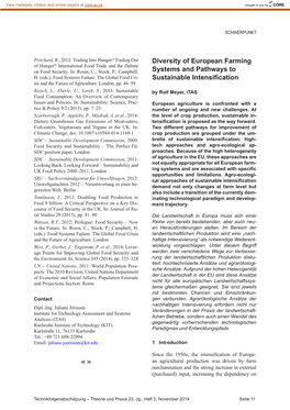 Diversity of European Farming Systems and Pathways To