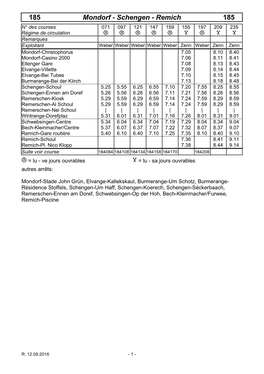 185 Mondorf - Schengen - Remich 185