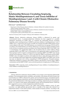 2 with Chronic Obstructive Pulmonary Disease Severity