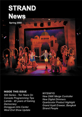 STRAND Newsnewsnews Spring 2005