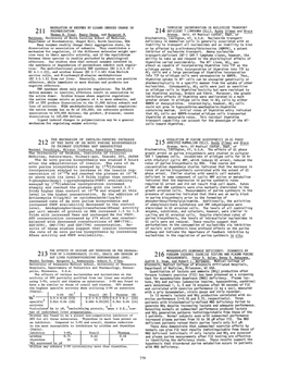 214 Thymidine Incorporation in Nucleoside Transport