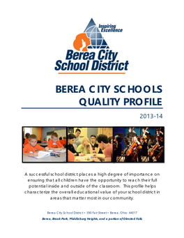 Berea City Schools Quality Profile