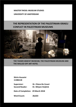 The Representation of the Palestinian-Israeli Conflict in Palestinian Museums