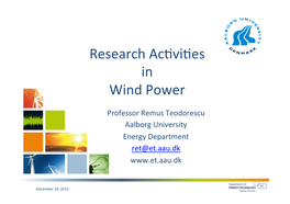 Wind Turbineswind Turbine Technology Vestas Wind Systems A/S Denmark