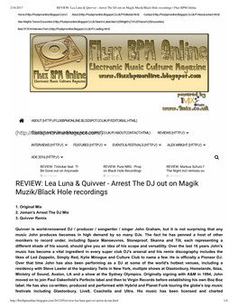 REVIEW: Lea Luna & Quivver