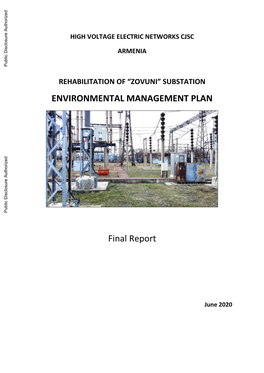 Substation Environmental Management Plan