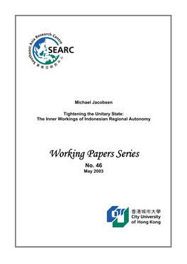 Working Papers Series No