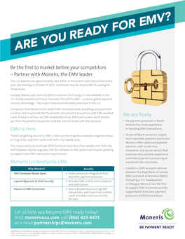 Are You Ready for Emv?