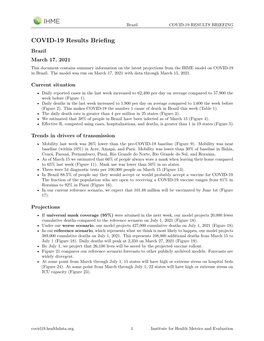 Covid-19 Results Briefing