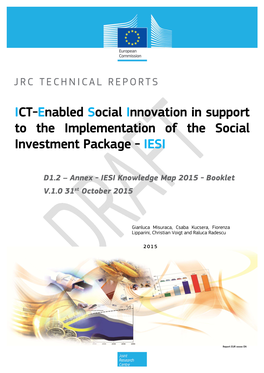 ICT-Enabled Social Innovation in Support to the Implementation of the Social Investment Package - IESI