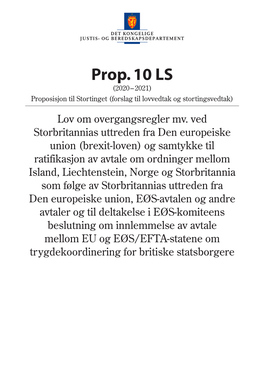 Prop. 10 LS (2020