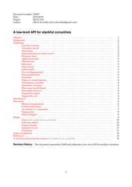 N4397: a Low-Level API for Stackful Coroutines