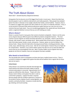 The Truth About Gluten March 2017 – Danielle Boudreau (Registered Dietitian)