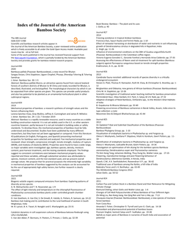 ABS Journal Index