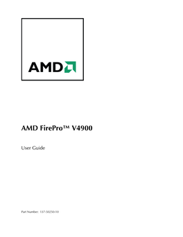 AMD Firepro™ V4900