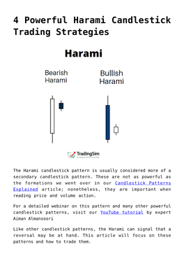 4 Powerful Harami Candlestick Trading Strategies