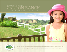 Canyon Ranch a First-Class Gated Residential Community in Carmona, Cavite