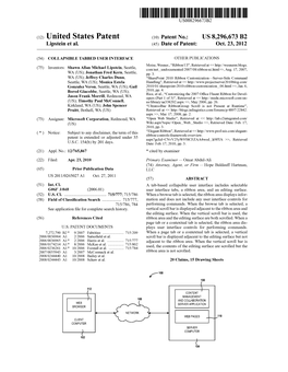 (12) United States Patent (10) Patent No.: US 8,296,673 B2 Lipstein Et Al