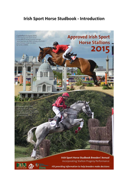 Irish Sport Horse Studbook ‐ Introduction