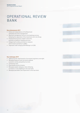 Operational Review Bank