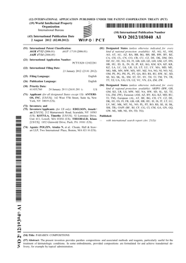 WO 2012/103040 Al 2 August 2012 (02.08.2012) P O P CT