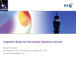 CR BT Spectrum Strategy Forum Presentation