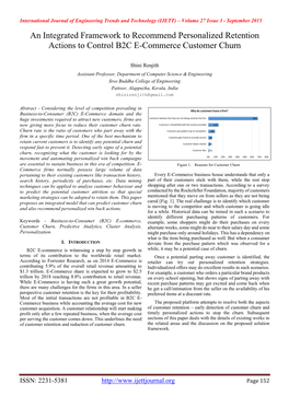 An Integrated Framework to Recommend Personalized Retention Actions to Control B2C E-Commerce Customer Churn