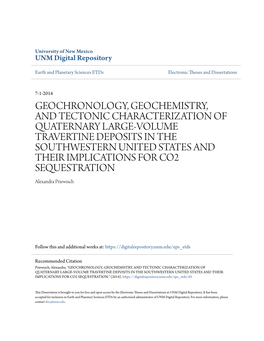 Geochronology, Geochemistry, and Tectonic Characterization Of