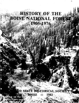 History of the Boise National Fo 1905 1976. C