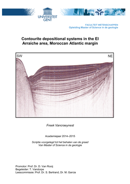 Contourite Depositional Systems in the El Arraiche Area, Moroccan Atlantic Margin