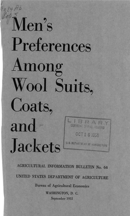 Preferences Among Wool Suits, and Jackets