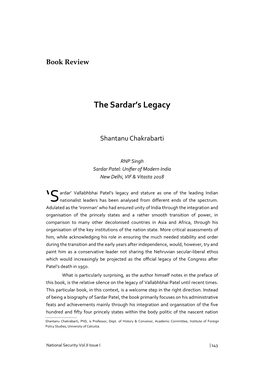 The Sardar's Legacy | Shantanu Chakrabarti