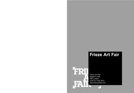 Frieze Art Fair