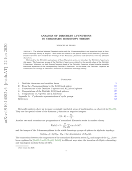 Arxiv:1910.14582V3 [Math.AT] 22 Jun 2020