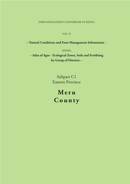 Meru County (Central Part)