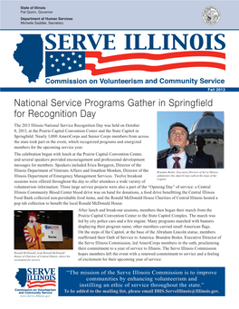 Fall 2013 Serve Illinois Newsletter
